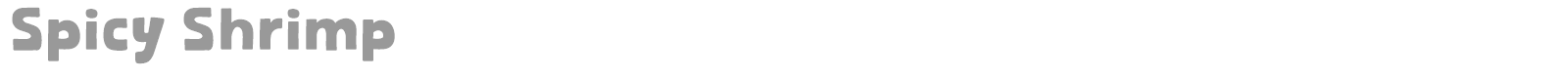 Spicy Shrimp font preview